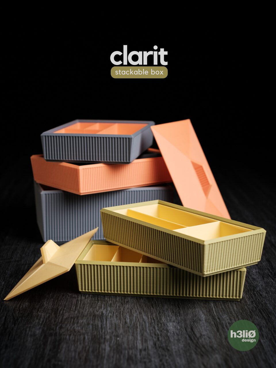 Clarit Stackable Boxes
