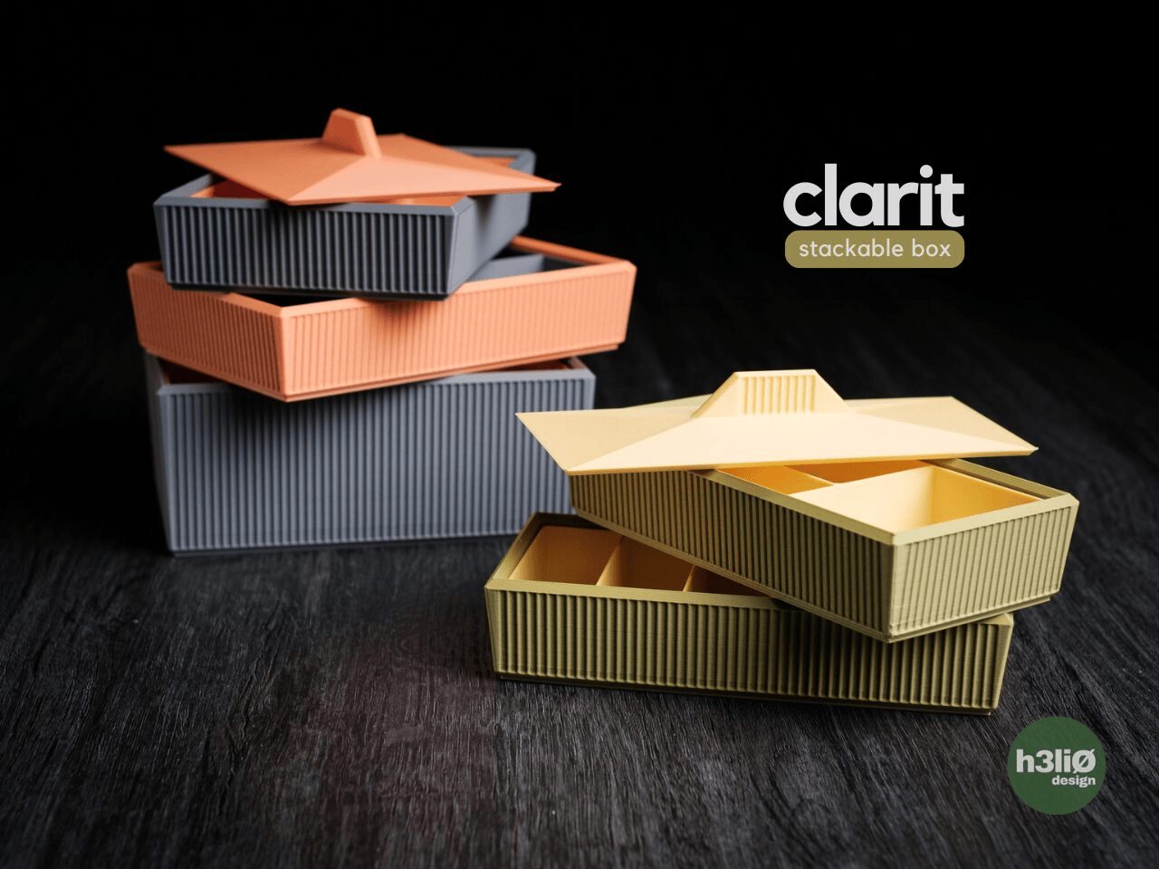 Clarit Stackable Boxes