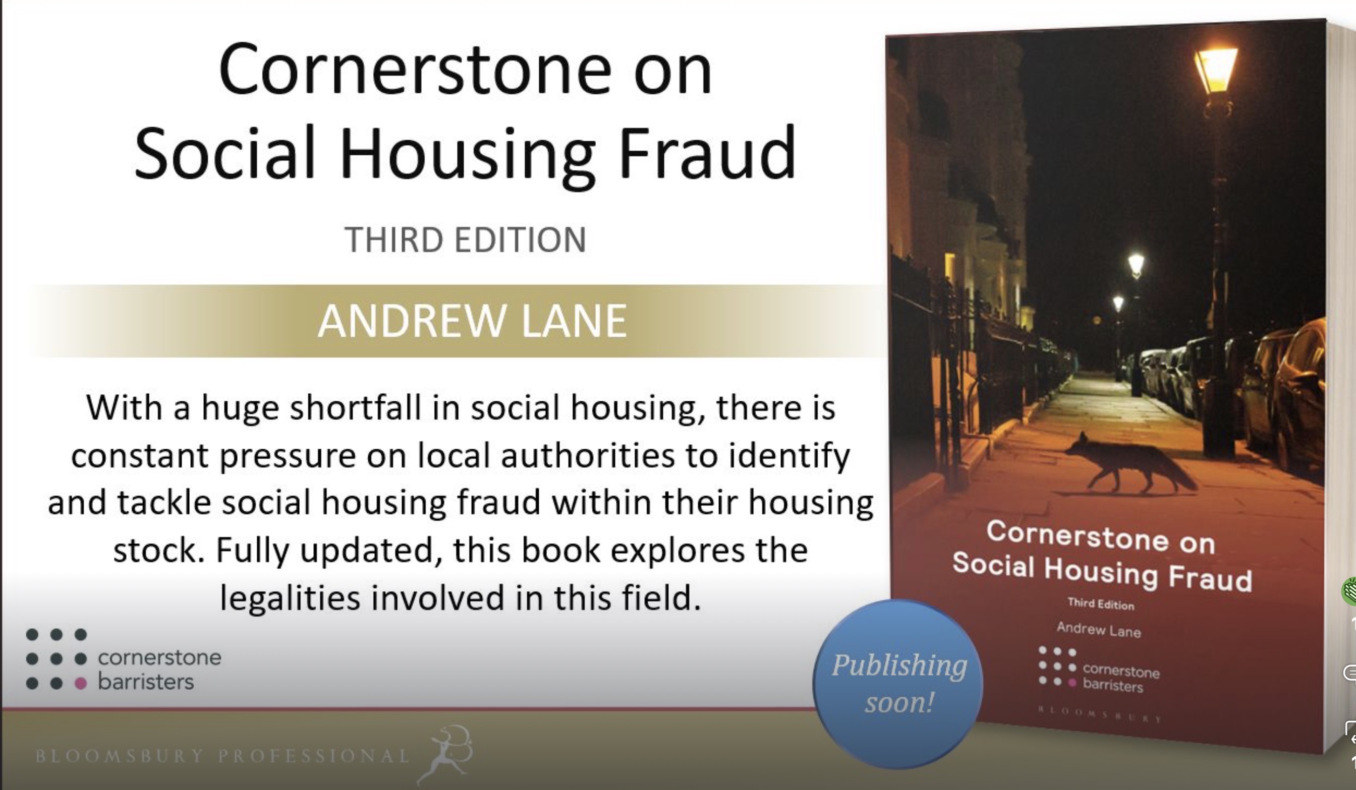 ‘Cornerstone on Social Housing Fraud’ now in its 3rd Edition