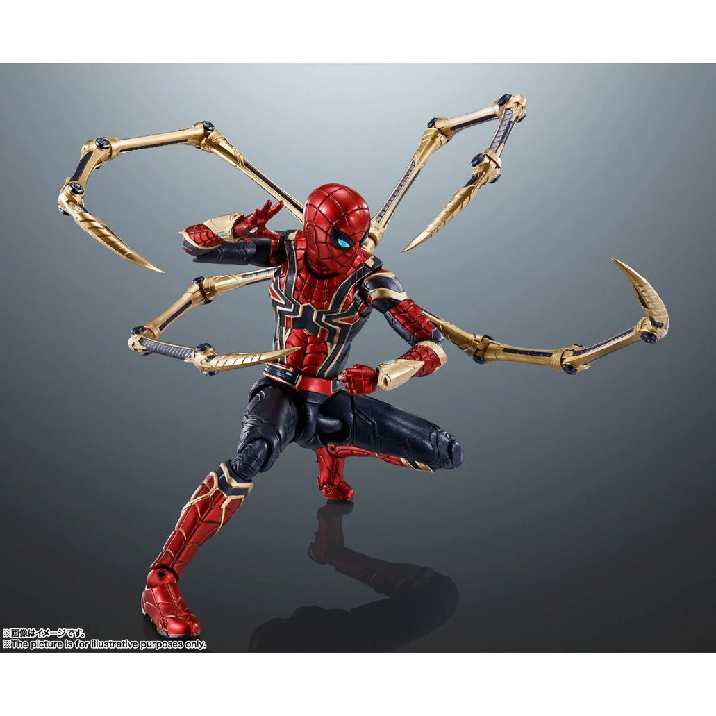 Bandai Tamashii Nations SH Figuarts: Marvel Spider Man No Way Home - Spider Man con Iron Spider Figura de Accion - Imagen 7