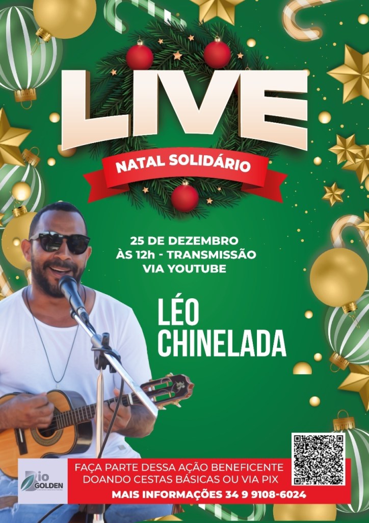 GRUPO PROMOVE “LIVE” BENEFICENTE NO DIA DO NATAL