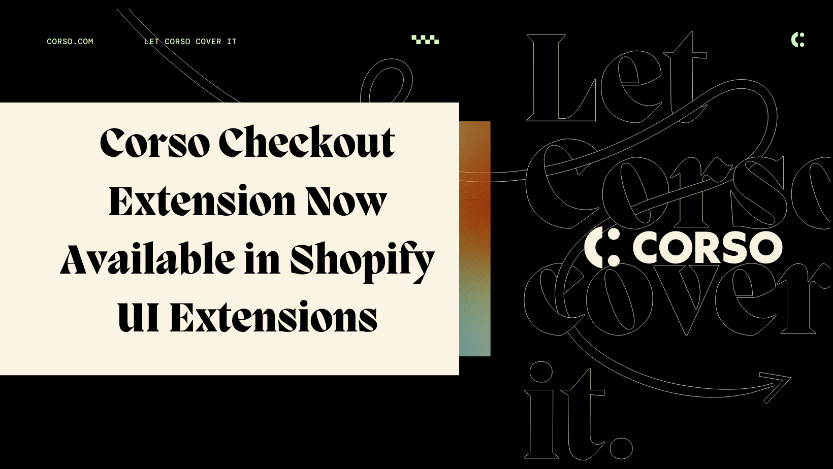 Corso Checkout Extension