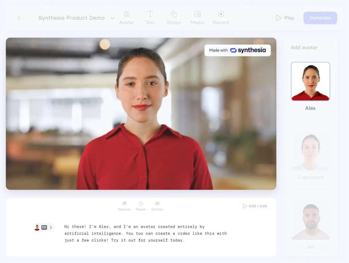 Synthesia Video preview