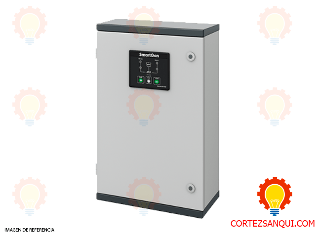 Gabinete de transferencia automática con control SmartGen HAT530N; imagen de referencia