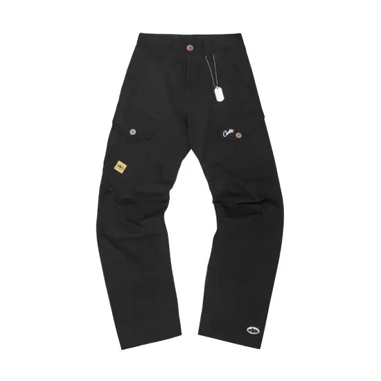 Corteiz size guide UK - black Corteiz storm cargos