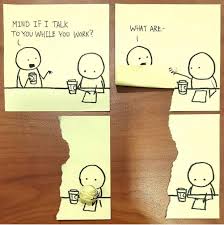 It takes practice to focus on just work.