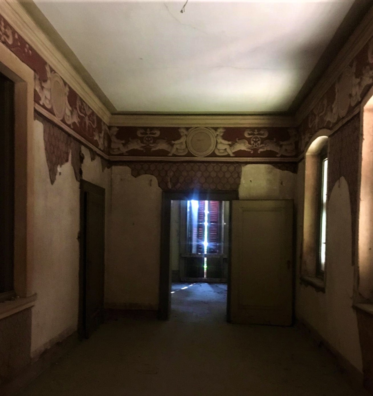 Stanza da letto del primo piano di Villa Astori