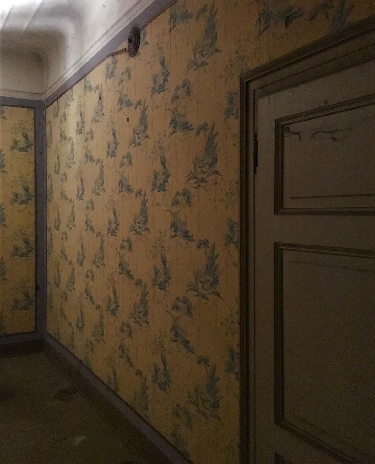 La tappezzeria di Villa Astori