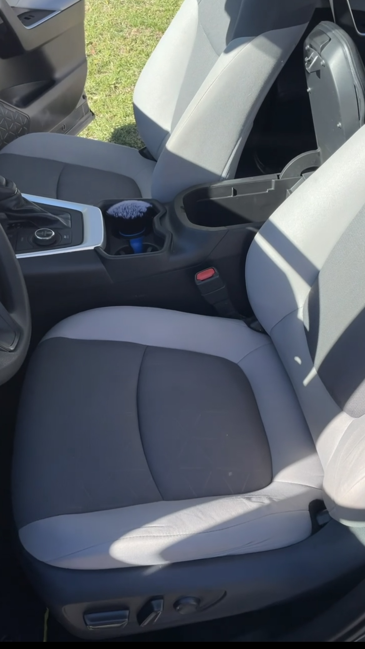 Car seat after interior cleaning by Cosme Mobile Detailing