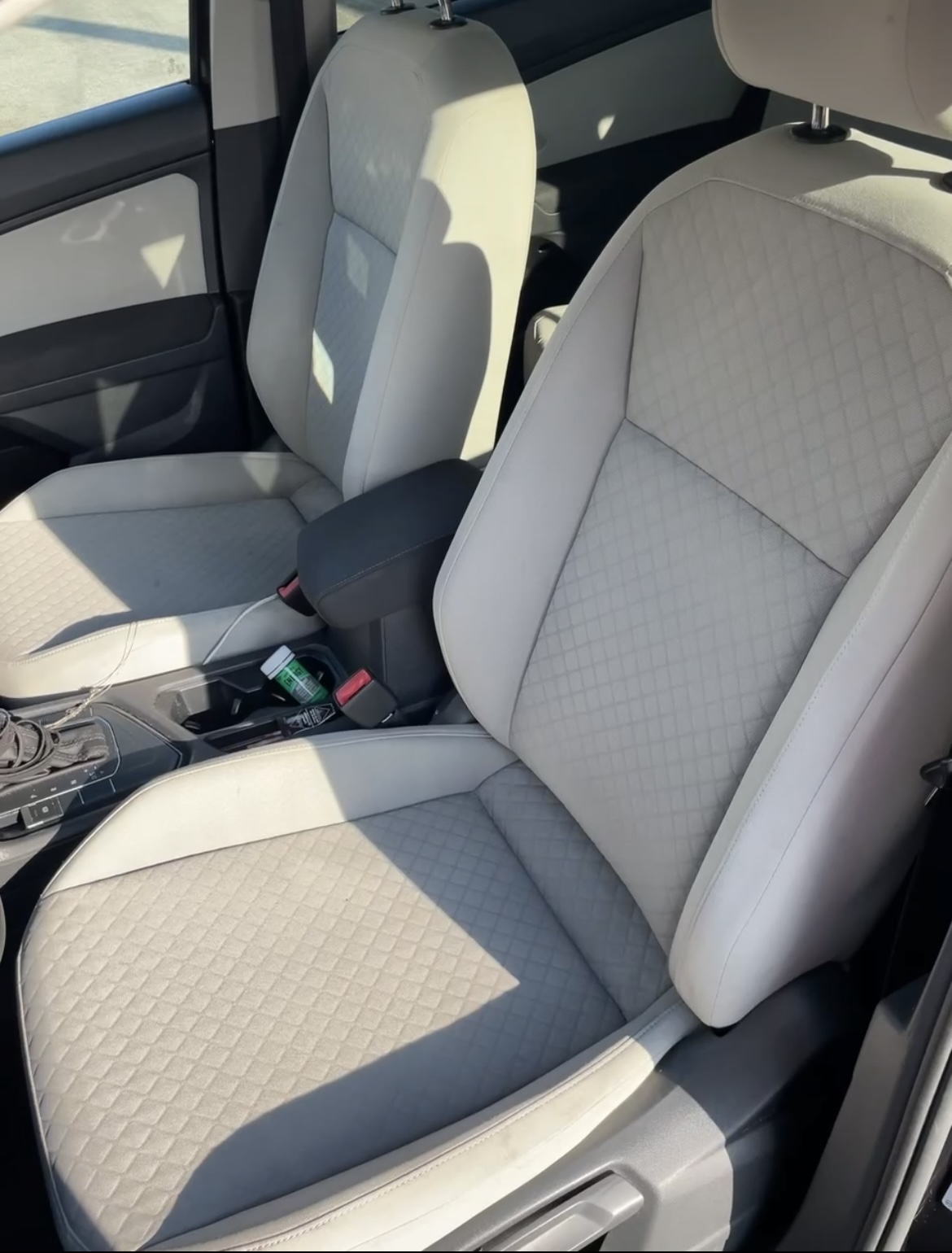Car seat after interior cleaning by Cosme Mobile Detailing