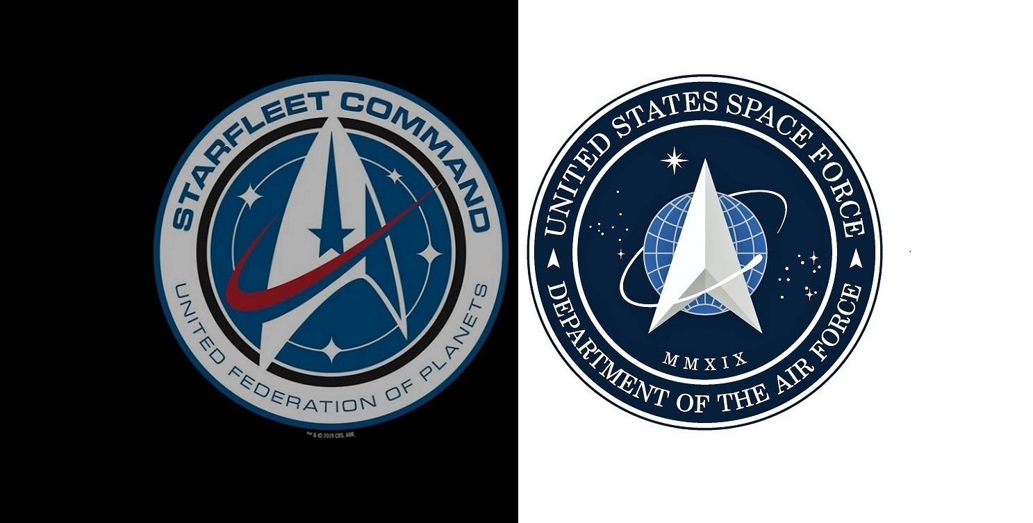 Starfleet Command and Space Force seals