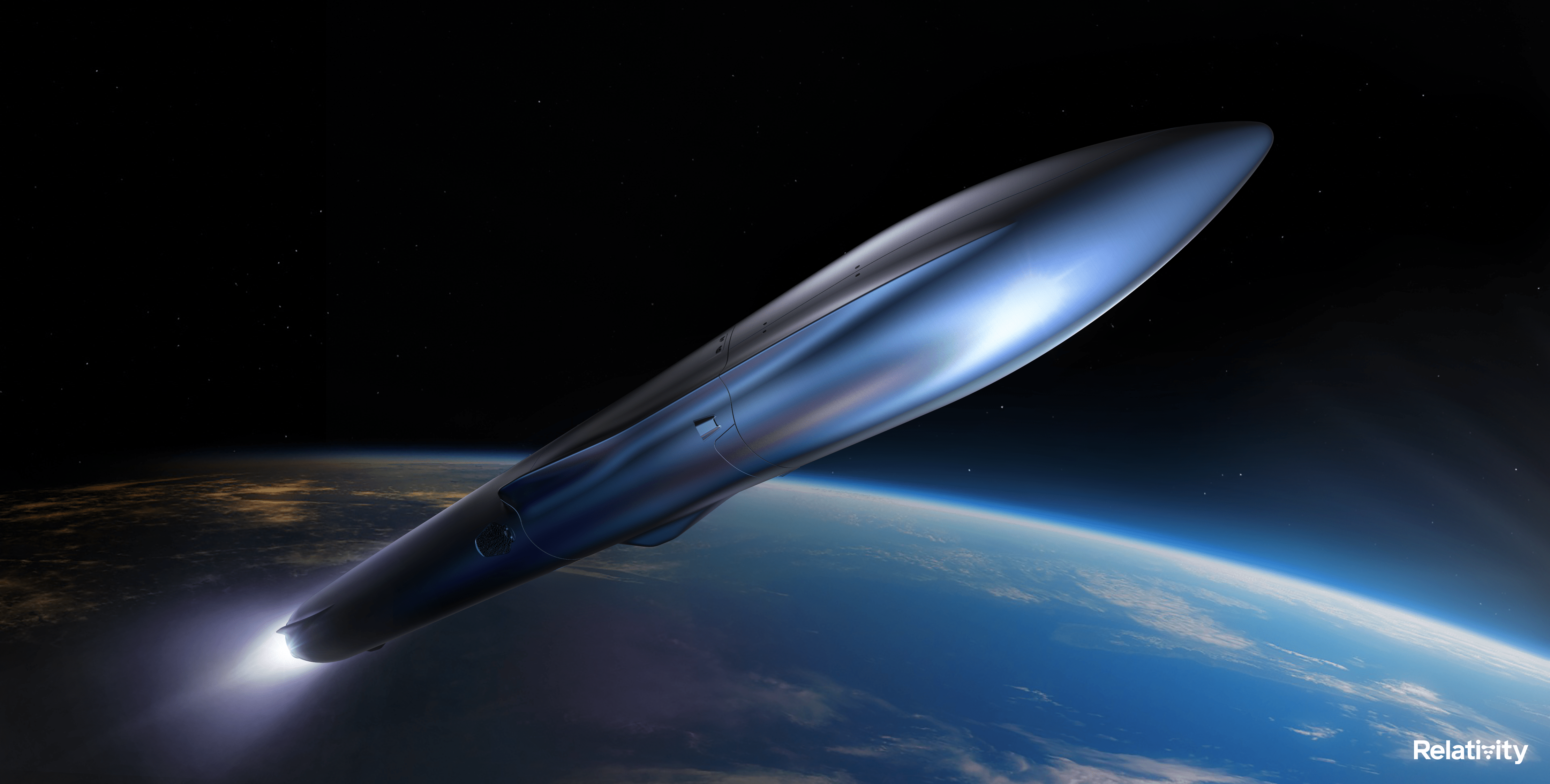 Terran R rocket in flight