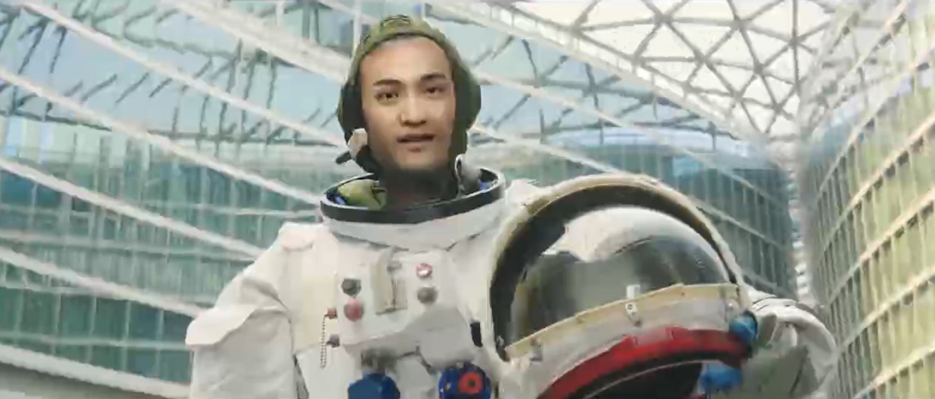 Digital rendering: Justin Sun in spacesuit