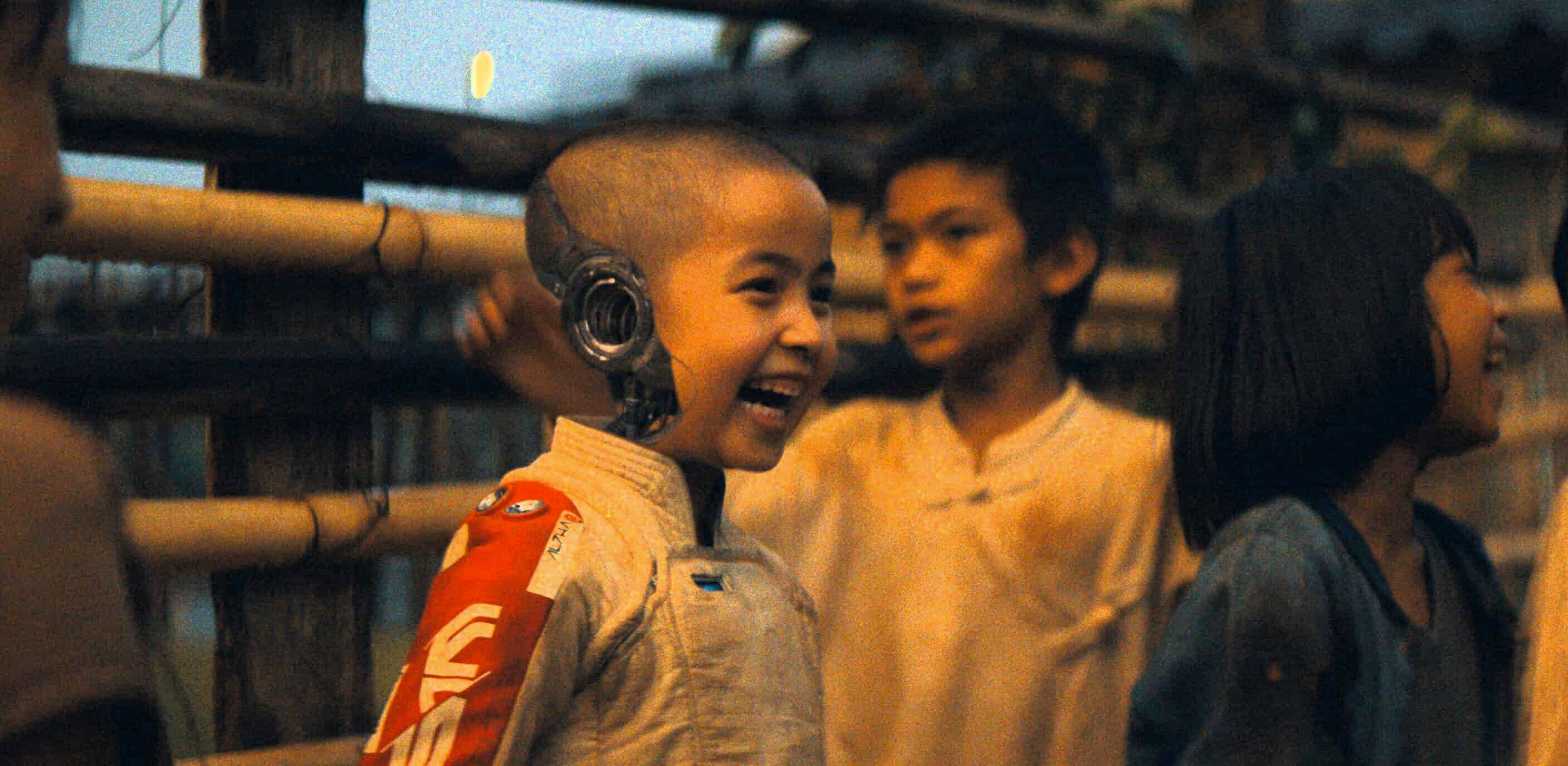 Madeleine Yuna Voyles as an android in "The Creator"