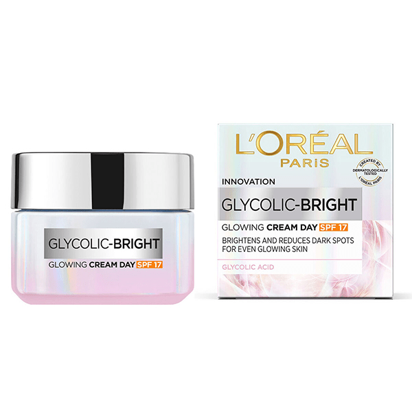 Loreal Glycolic Bright Day Cream Spf17 50Ml