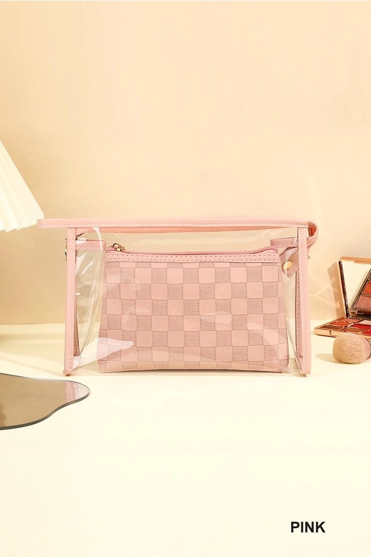 42 POPS Duo Checkered Cosmetic Makeup Travel Set