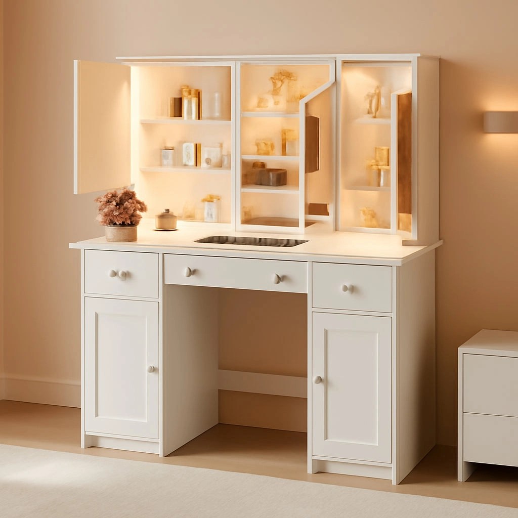 Extra Large 45.3 Inch Vanity Desk Illuminated Mirror