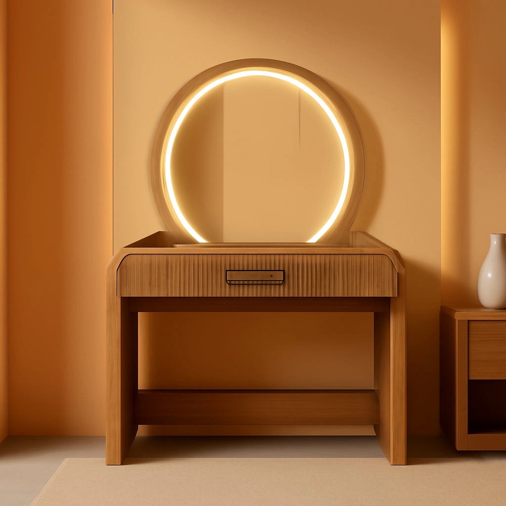 36 Inch Espresso Vanity Console Illuminated Mirror