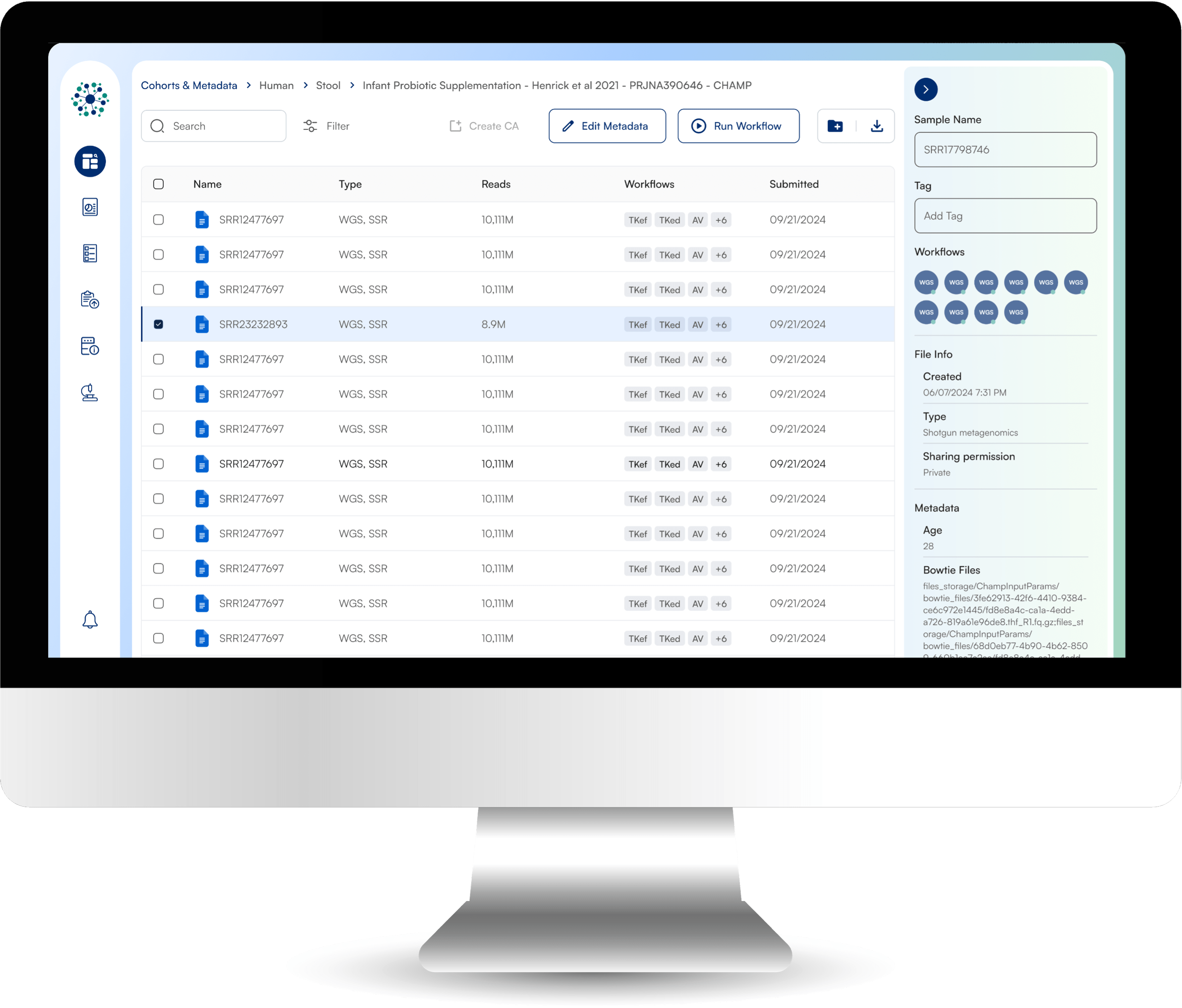 Cosmos Hub Cloud Based Microbiome Multi Omics Analysis Platform - Professional Sunset Illustration - 8K