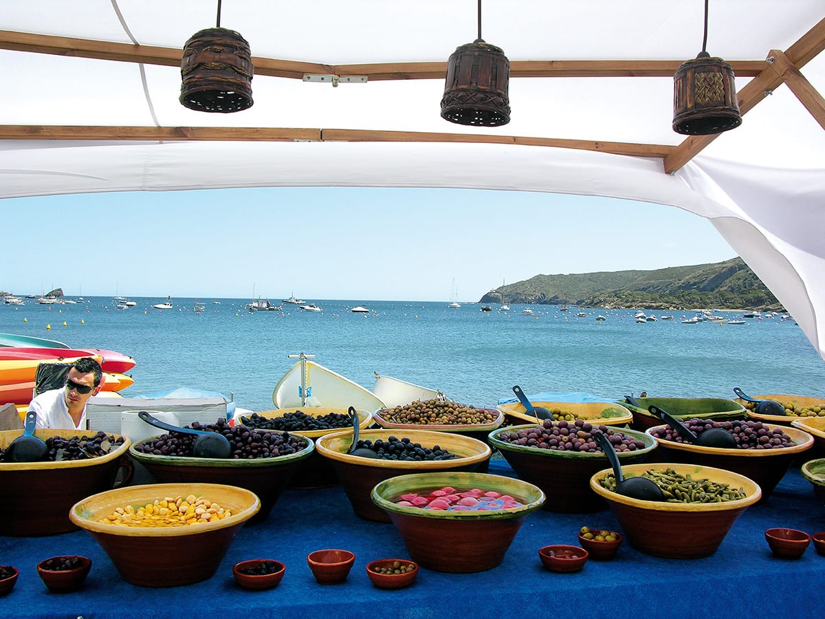 Stand mit Blick auf das Meer
