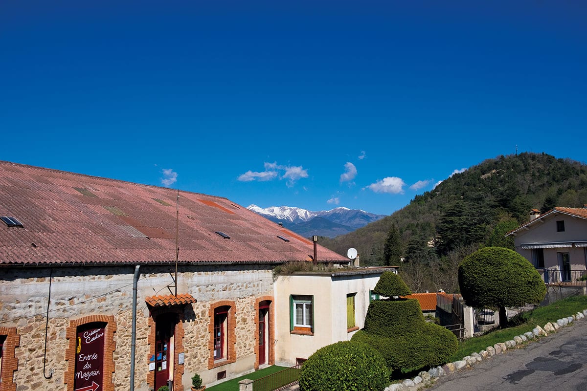 Französisches Landhaus in den Bergen