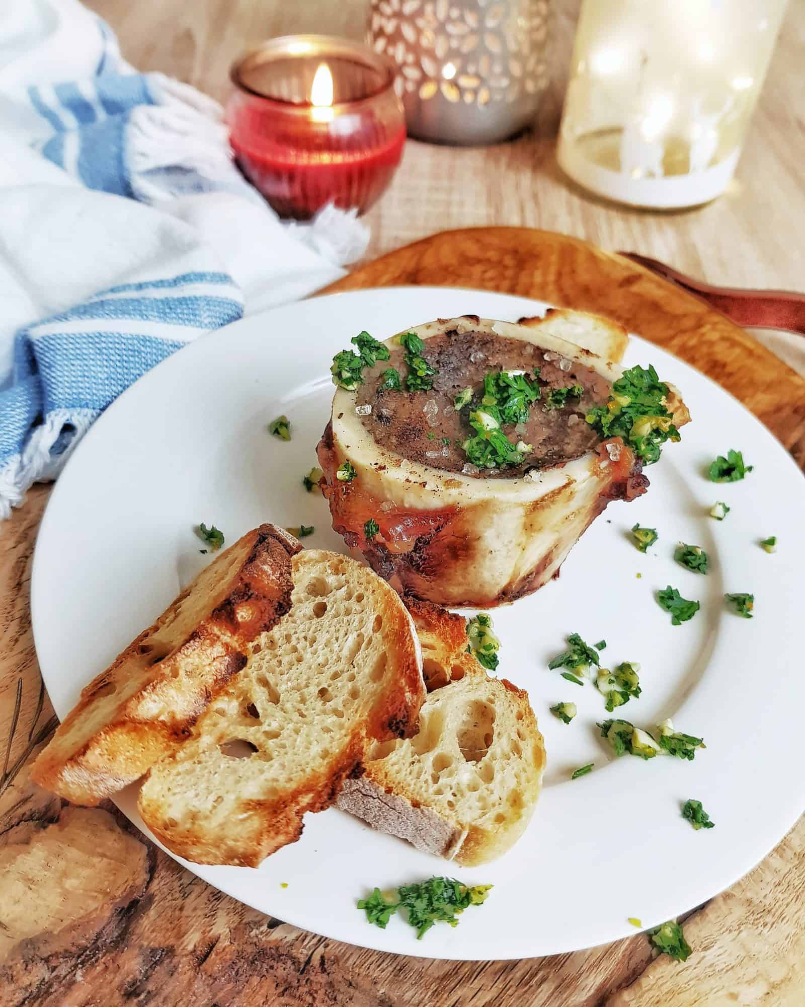 Oase cu măduvă la cuptor și gremolata