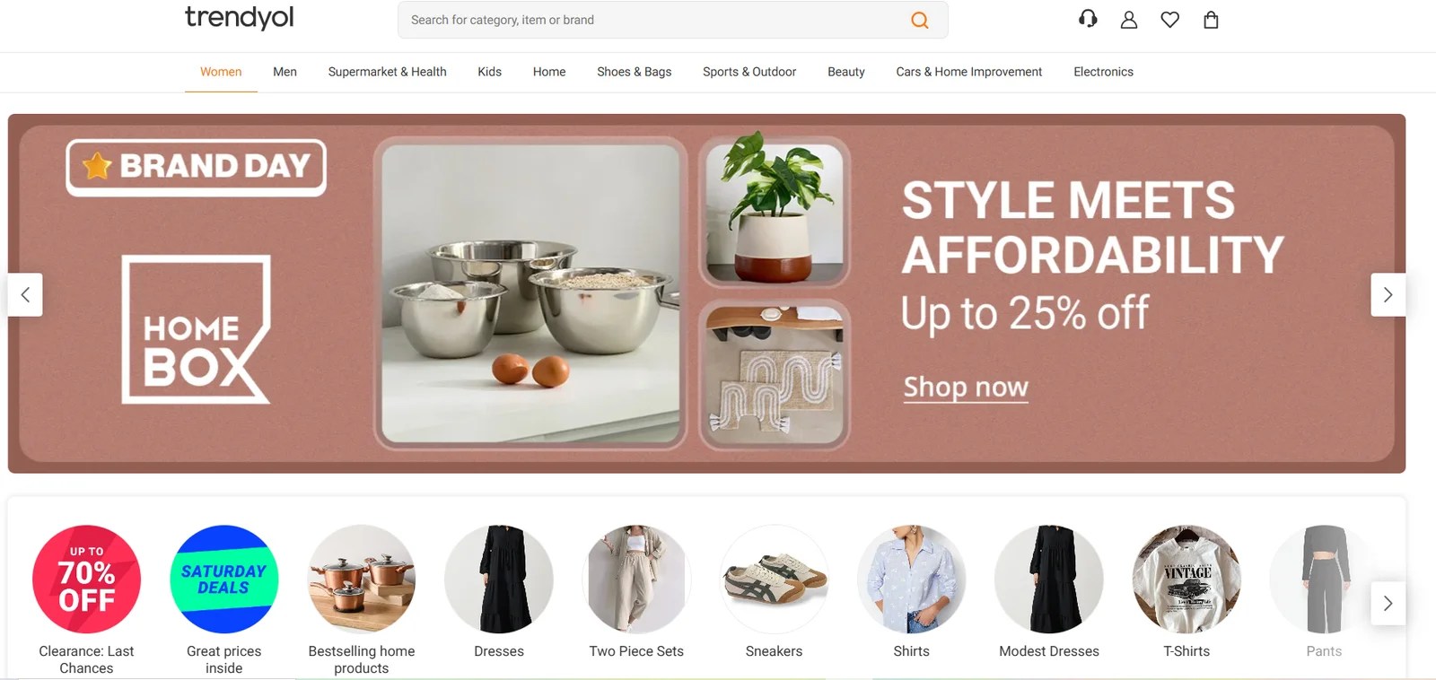 Trendyol Seller Center services