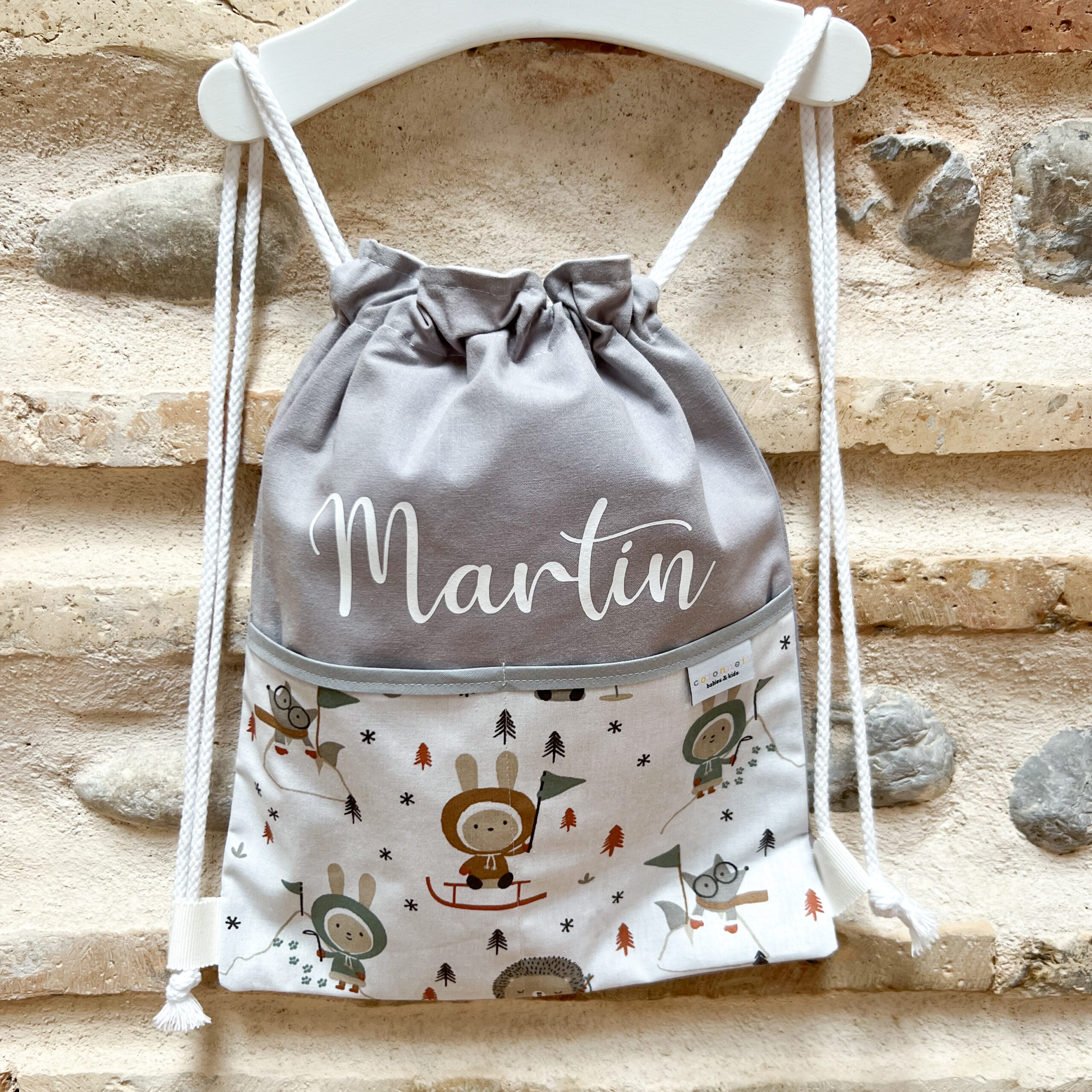 Mochila personalizada cuerdas trineos