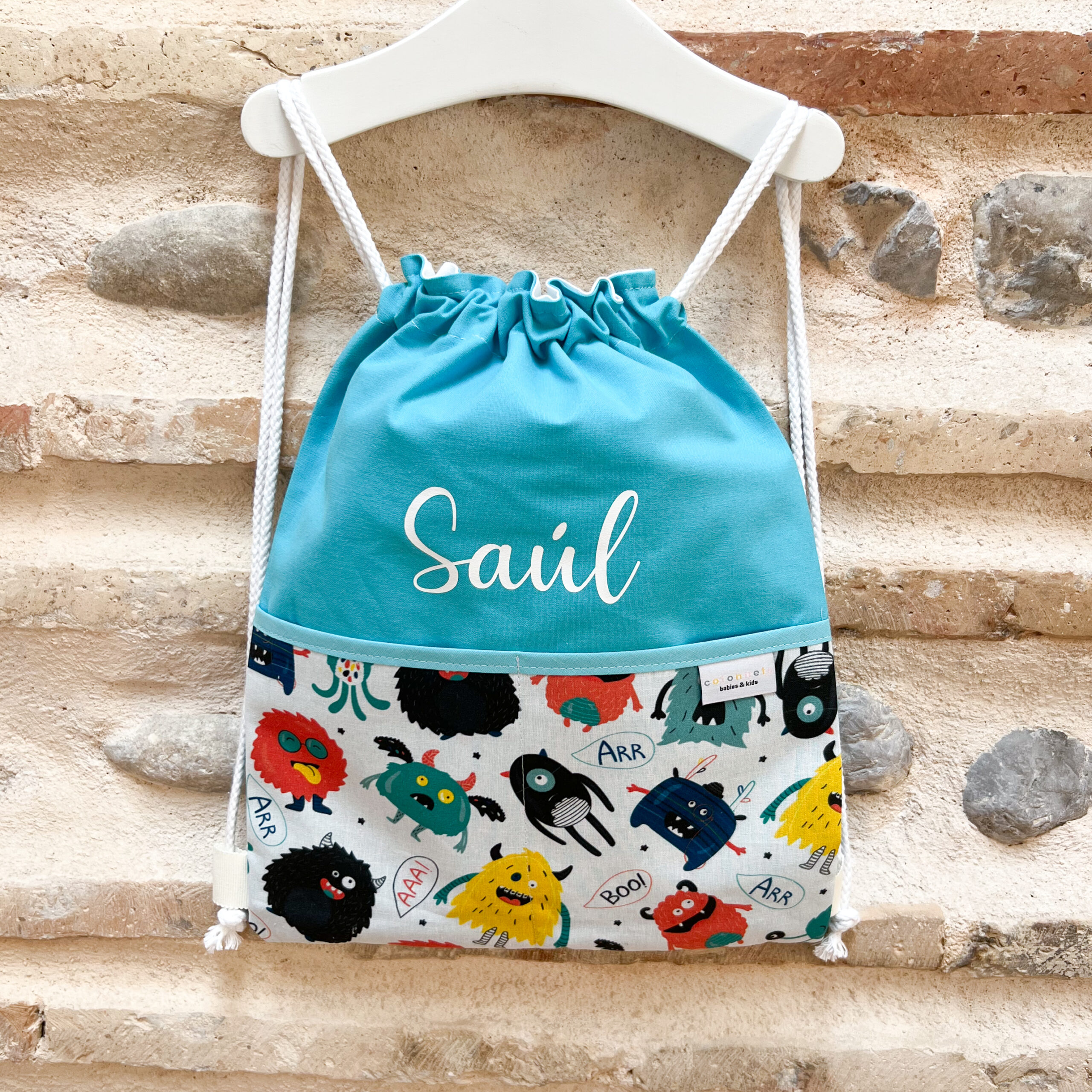 Mochila personalizada cuerdas monstruos