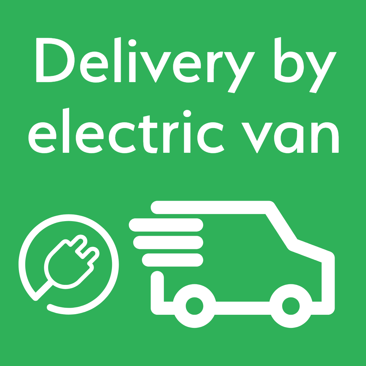Zero emissions delivery via electric van