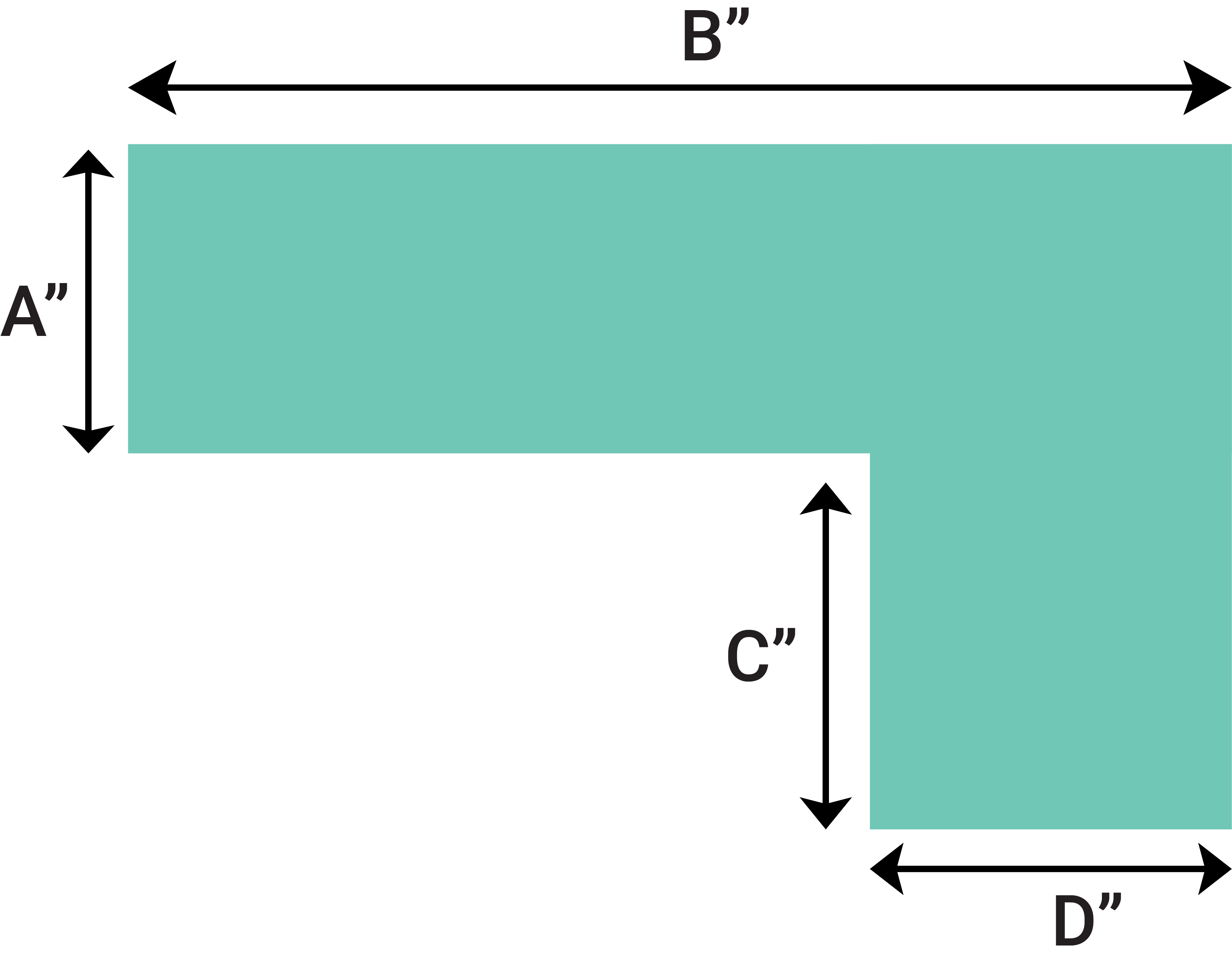 To calculate the total square footage (after placing seams) you will need to follow this . Countertop Calculator