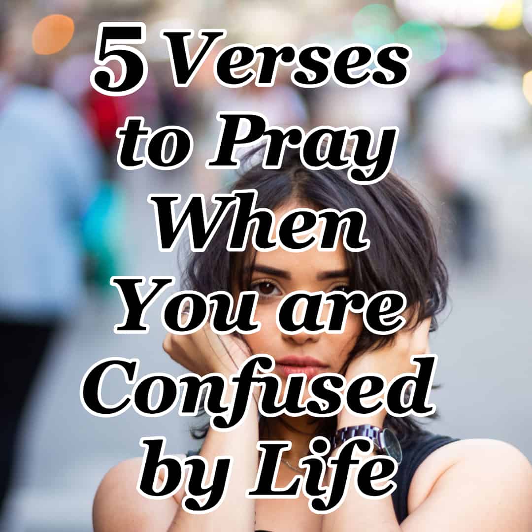 5 Verses to Pray When You are Confused by Life Counting My Blessings