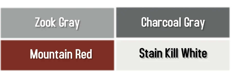 Country Barn's LP paint colors