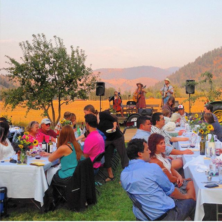 Farm Dinner, August 2015 County Rail Farm / Field Five Flowers