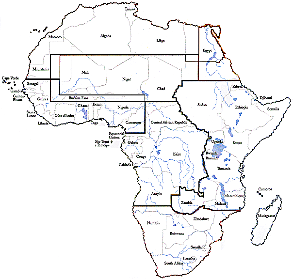 Ethnic Groups Africa Map 
