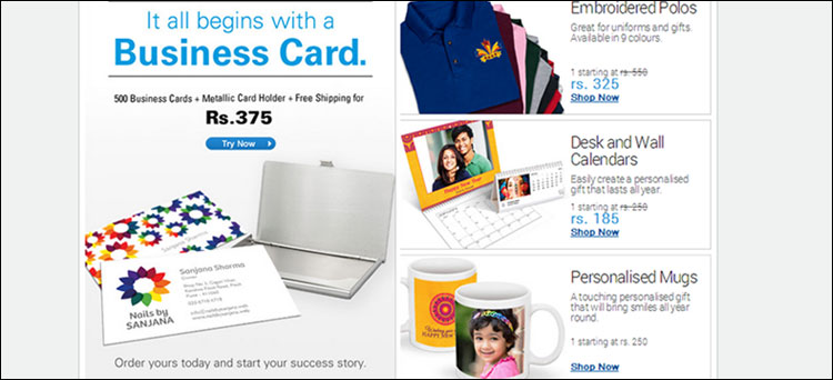 With this vistaprint coupon, you can get 20% off and free shipping! Vistaprint Best Deals India Offer