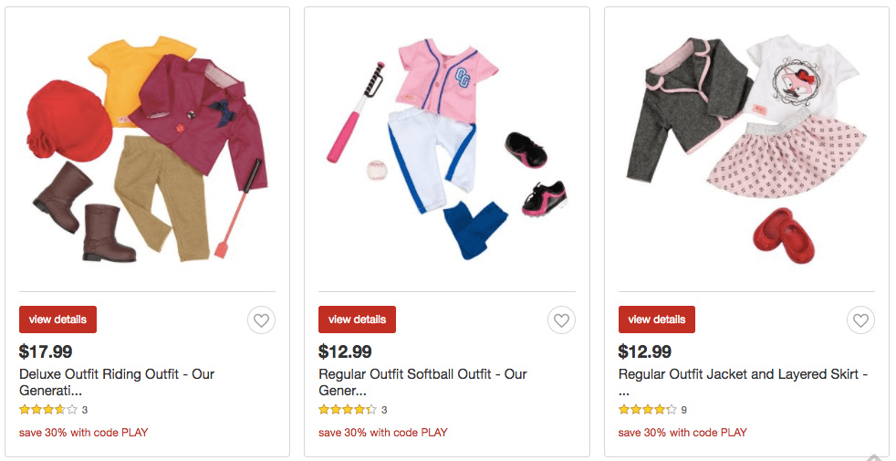 Our Generation Dolls Only 13.99, Accessories at GREAT