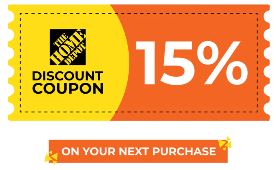 Home depot 15% off coupon code