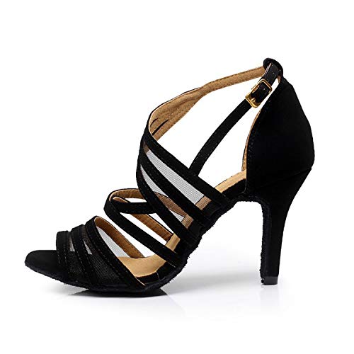 Chaussures Danse Latino Femme Talons - Imprimé Animal - Semelle Suède - Satin - Pour Salsa, Tango, Rumba