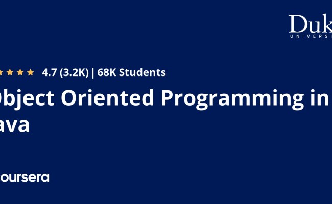 Object Oriented Programming In Java Specialization