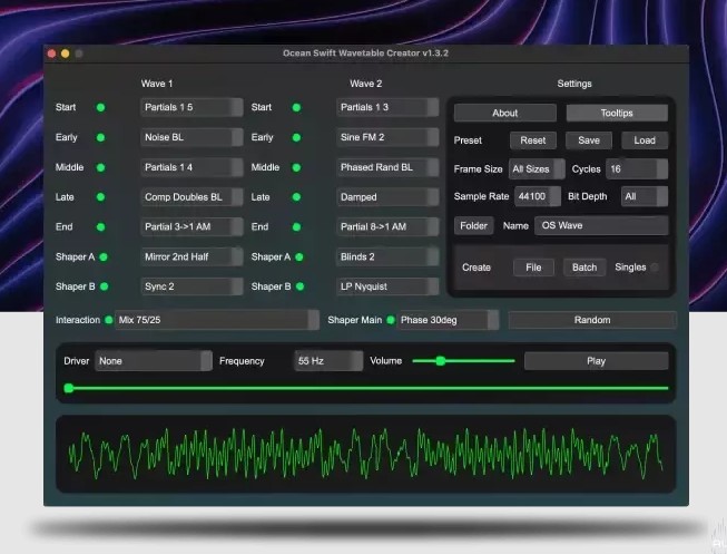 Ocean Swift Wavetable Creator v1.4.5