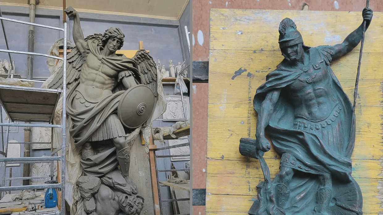 Statues of St. Michael and St. Florian