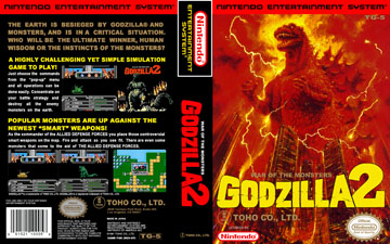 English french german indonesian italian japanese korean portuguese russian spanish thai Godzilla 2: War of the Monsters (NES) - The Cover Project