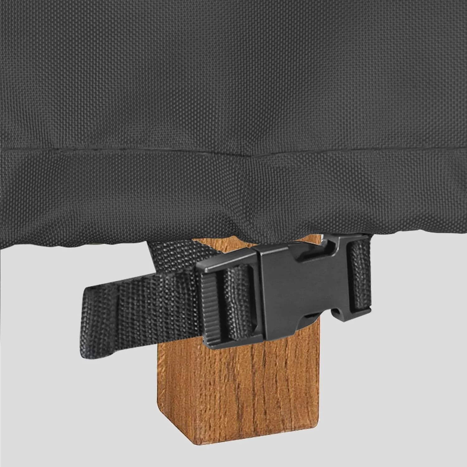 Buckle strap detail for custom cover