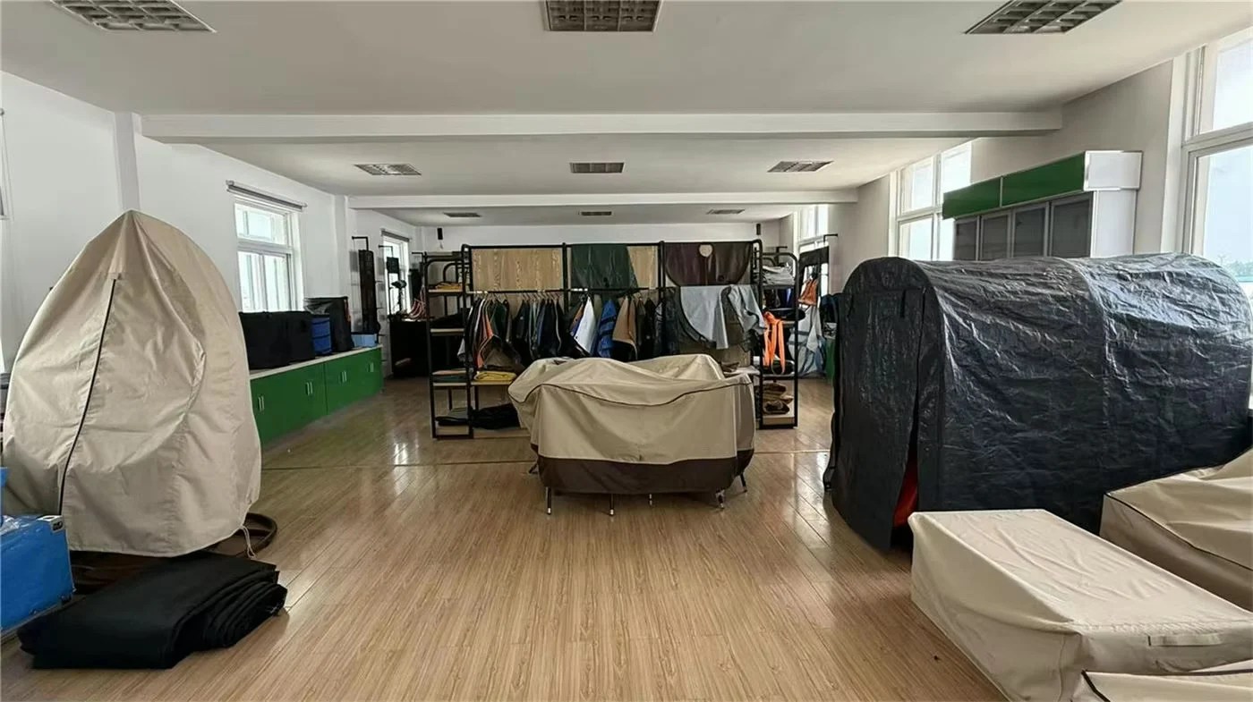 Finished custom cover shapes on display