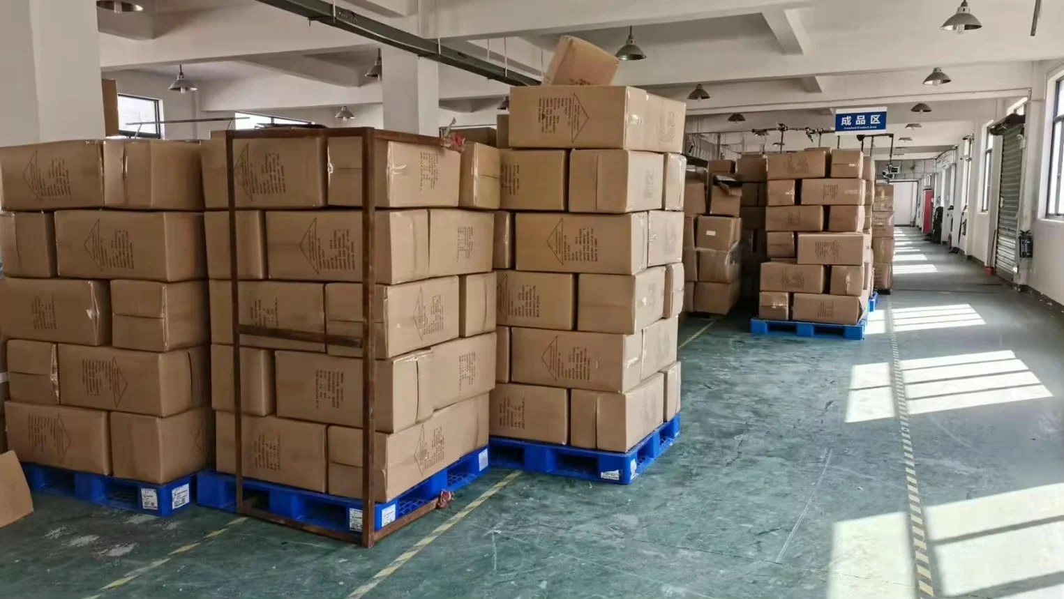 Boxed custom covers prepared in the warehouse
