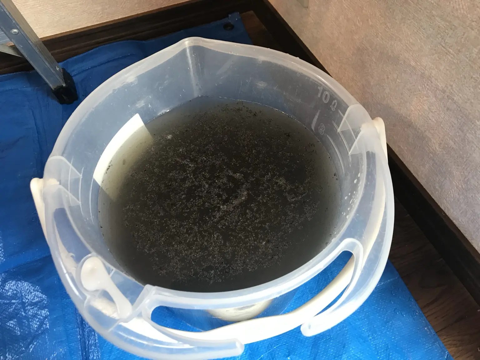 通常分解洗浄で回収した汚水