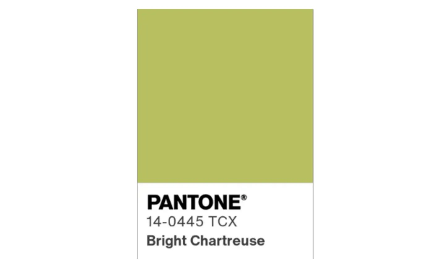 Pantone Bright Chartreuse Color - lime green yellow color