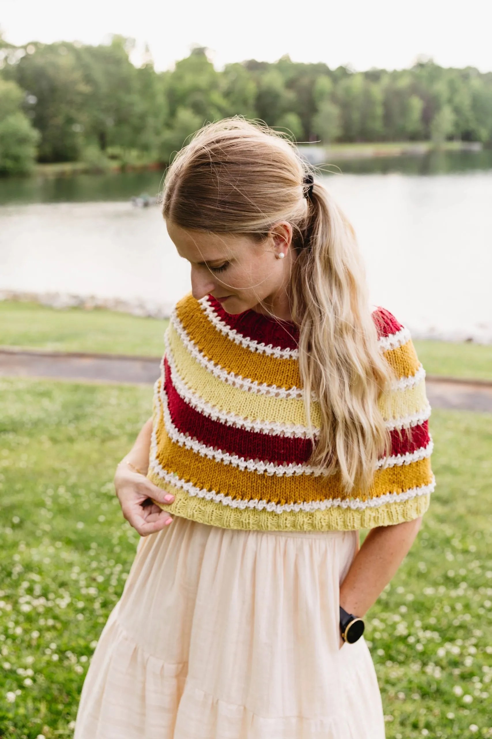 Sunset Breeze Wrap – Free Knitting Pattern - Cozy Nooks Designs