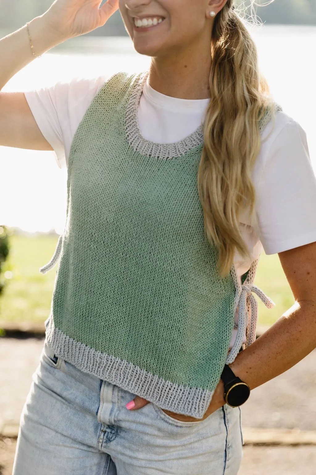 side tie vest pattern